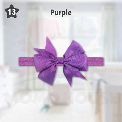 Baby Girls Nylon Hair Bows Elastic Headband Fashion Hair Accessories for Kids Infants Toddlers