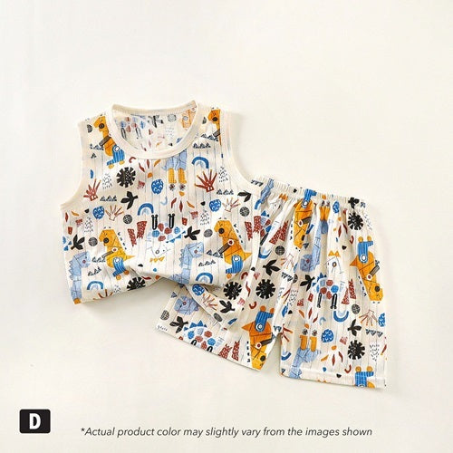 Kids Clothes Baju Set Seluar Baju Budak Murah Singlet Baby Boy Singlet Budak Baby Clothes Singlet Baby Girl