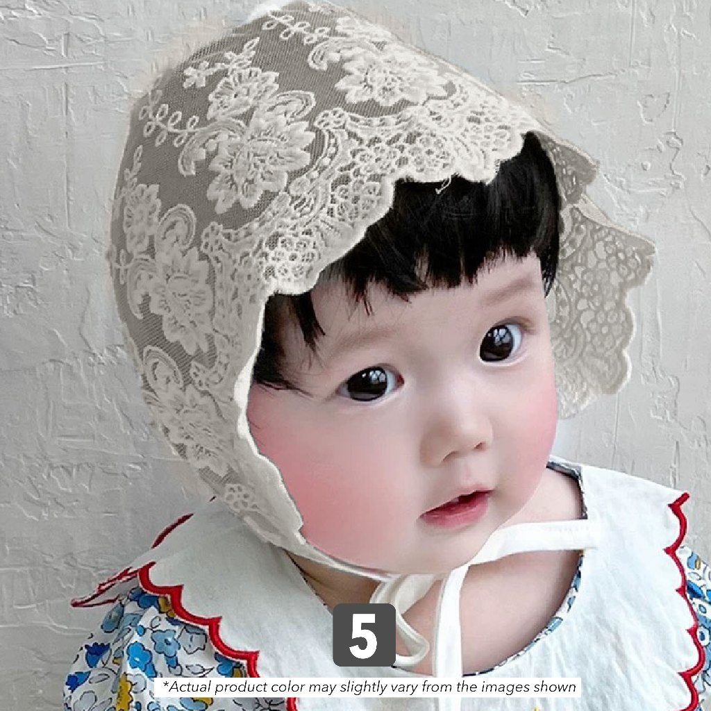 Lace Flower Baby Hat Girl Newborn Baby Cap Girl Newborn Baby Girl Hat Summer Topi Baby Girl Lace Hat Baby Summer Hat