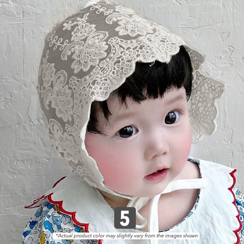 Lace Flower Baby Hat Girl Newborn Baby Cap Girl Newborn Baby Girl Hat Summer Topi Baby Girl Lace Hat Baby Summer Hat