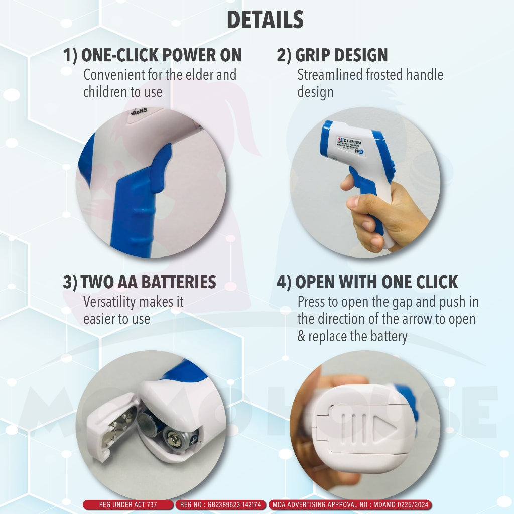MDA Approved (1 Yr Warranty) Premium Quality Thermometer Baby Thermometer Digital Temperature Sensor