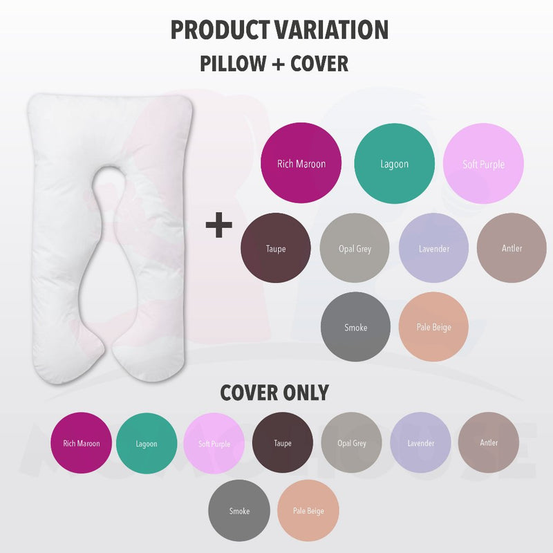 (New Design) U Shape Maternity Pillow Pregnant Side Bedding Full Cotton Pregnancy Pillow Nursing Pillow