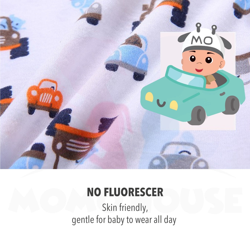 5 Pcs Pure Cotton Short Sleeve Baby Romper Boy / Girl Newborn Jumpsuit Random Pick (BM005)