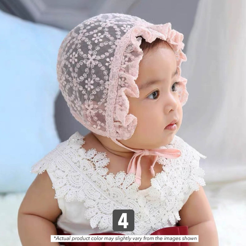 Lace Flower Baby Hat Girl Newborn Baby Cap Girl Newborn Baby Girl Hat Summer Topi Baby Girl Lace Hat Baby Summer Hat