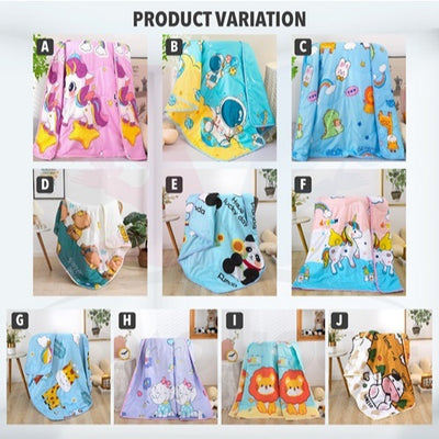 Children Cartoon Cotton Blanket Summer Cool Quilt Baby Nap Children Kids Comforter Selimut Bayi Budak