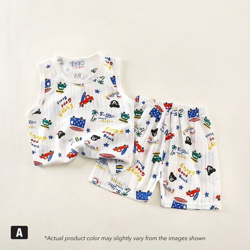 Kids Clothes Baju Set Seluar Baju Budak Murah Singlet Baby Boy Singlet Budak Baby Clothes Singlet Baby Girl