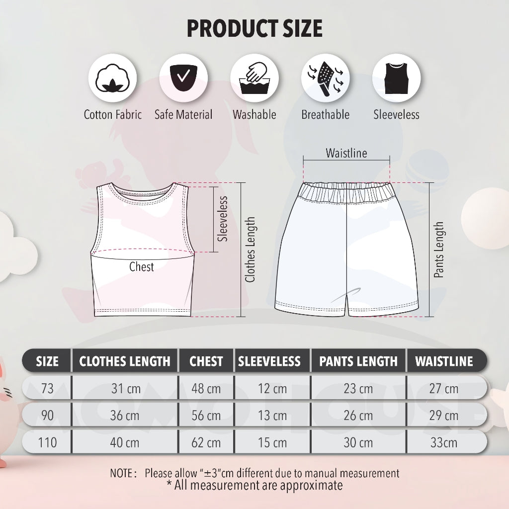 Kids Clothes Baju Set Seluar Baju Budak Murah Singlet Baby Boy Singlet Budak Baby Clothes Singlet Baby Girl