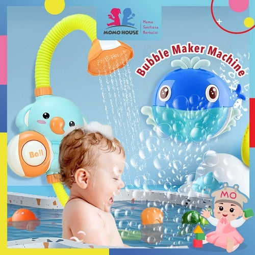 Bath Toys Water Spray Toy Bubble Machine Mainan Budak Shower Toys For Kids Baby Bath Toy Shower Bath