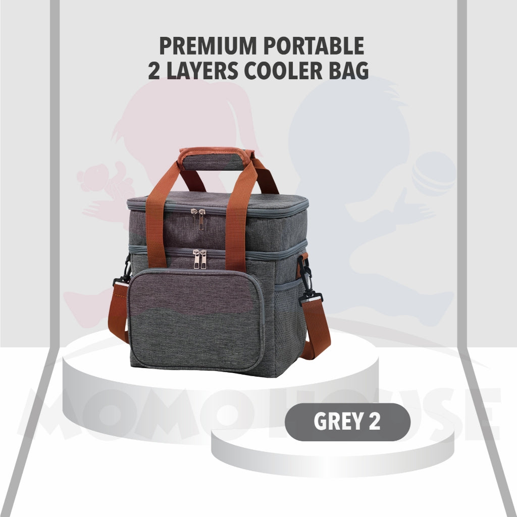 Premium Portable 2 Layer Sling Cooler Bag For Breastmilk Storage Bag Bottle Feeding