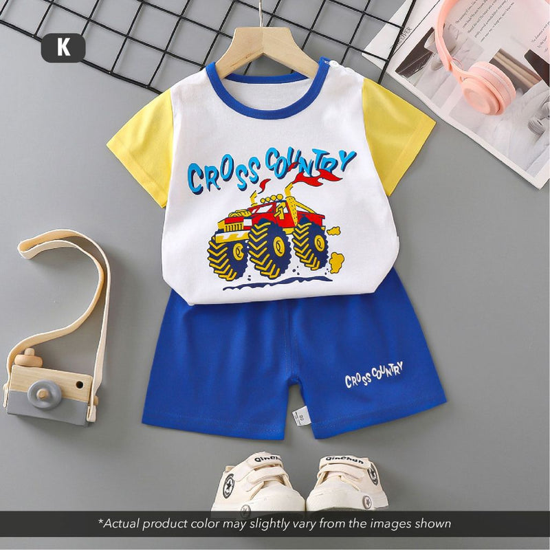 T-Shirt Newborn Baby Girls Boy Baju Murah Budak Baju Set Budak Baby Set Clothes Short Sleeve Shirt Cotton Shirt Kids