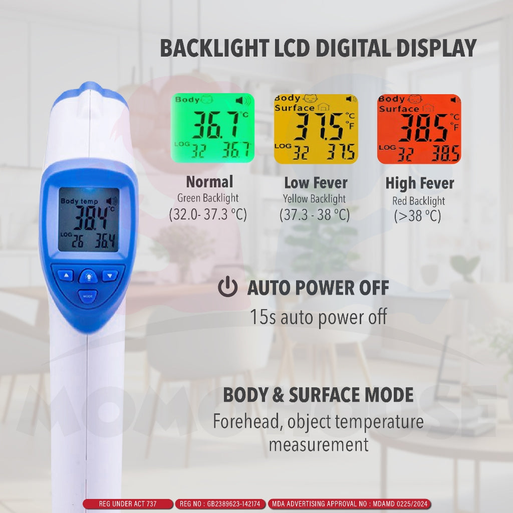MDA Approved (1 Yr Warranty) Premium Quality Thermometer Baby Thermometer Digital Temperature Sensor
