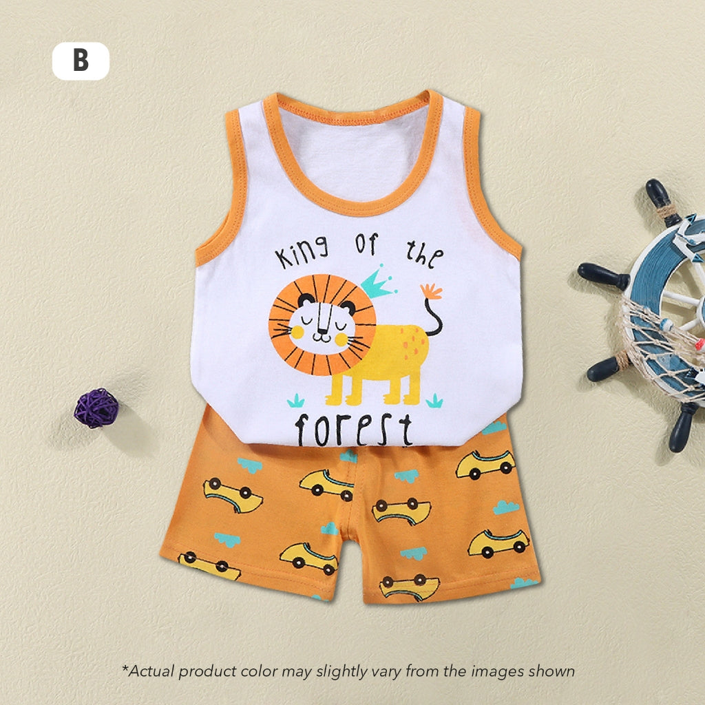 Kids Singlet Baby Boy Baju Singlet Baby Clothes Set Singlet Baby Girl Budak Perempuan Baju Singlet Budak Lelaki