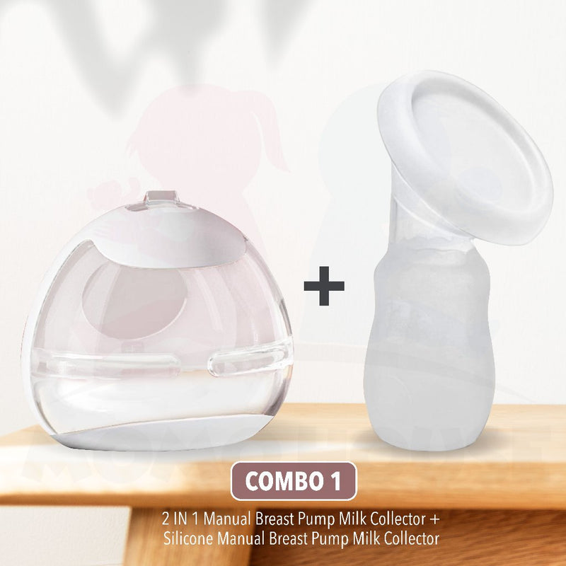 (New Design) Manual Silicone BPA Free Breast Pump Milk Collector (100ml) Pam Susu