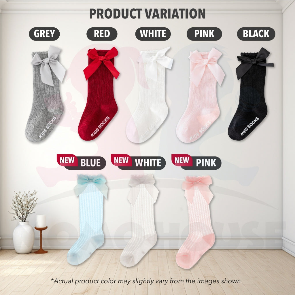 Long Stokin Panjang Baby Socks Girl Stokin Baby Girl Newborn Baby Girl's Sock Baby Long Socks Knee Socks Non Slip Socks