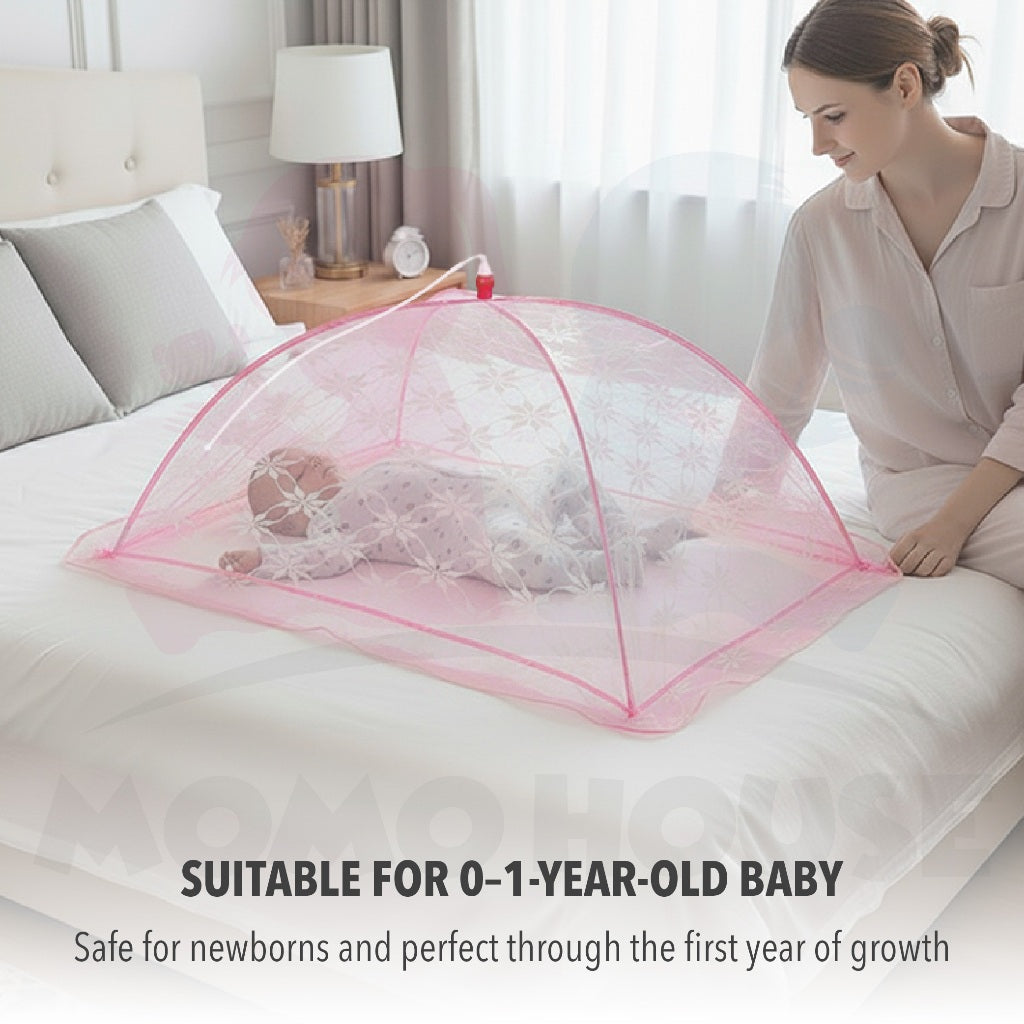 Baby Mosquito Net Foldable Mosquito Netting Kelambu Bayi Newborn Barang Baby Kelambu Umbrella