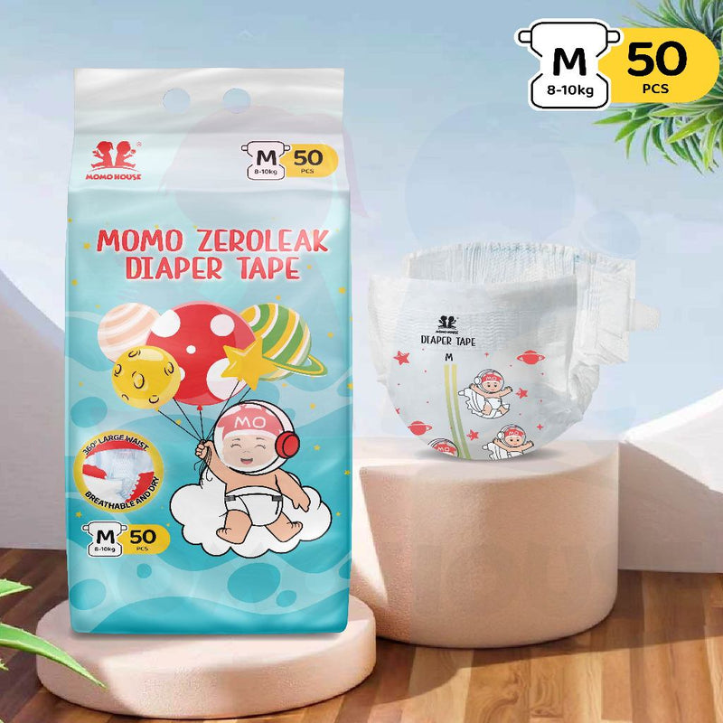 Momo House  Zeroleak Baby Diaper Tape Newborn Baby Diapers Lampin Kanak-Kanak