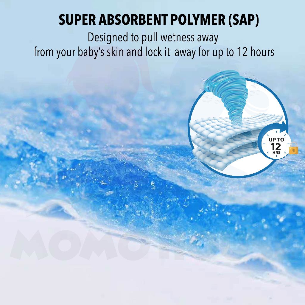 Newborn Momo Zeroleak Baby Diaper Tape Baby Diapers Lampin Kanak-Kanak