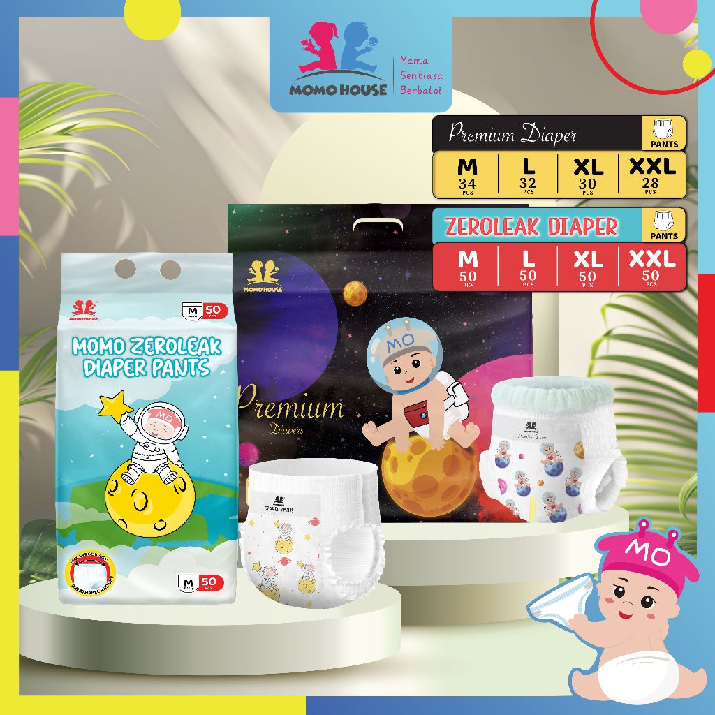 Ready Stock Baby Diaper Pants Newborn Baby Diapers Lampin Jenis Seluar Kanak-Kanak