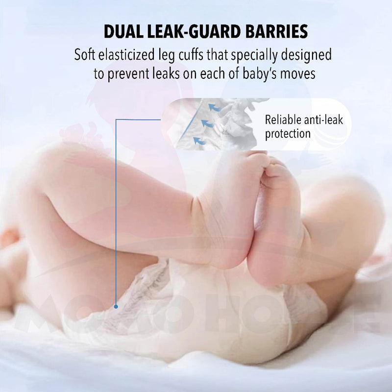 Momo House  Zeroleak Baby Diaper Tape Newborn Baby Diapers Lampin Kanak-Kanak