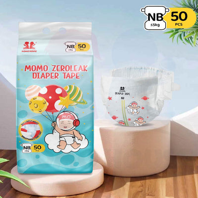 Momo House  Zeroleak Baby Diaper Tape Newborn Baby Diapers Lampin Kanak-Kanak