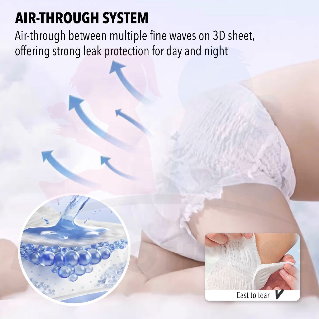 Ready Stock Baby Diaper Pants Newborn Baby Diapers Lampin Jenis Seluar Kanak-Kanak