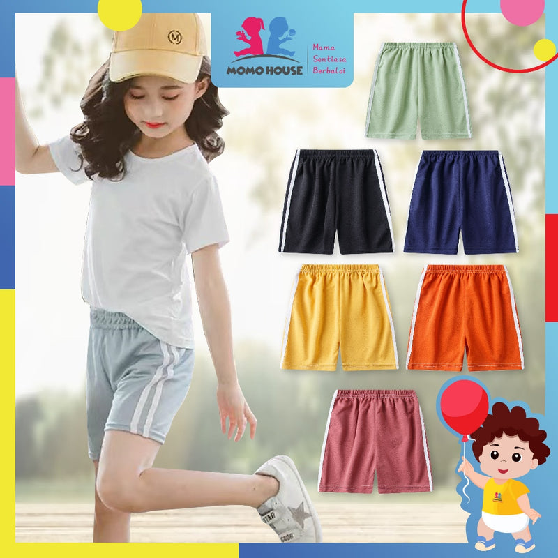 Kids Short Pants Seluar Pendek Budak Seluar Sukan Budak Sports Short Pants Unisex Seluar Budak Kids Casual Pants