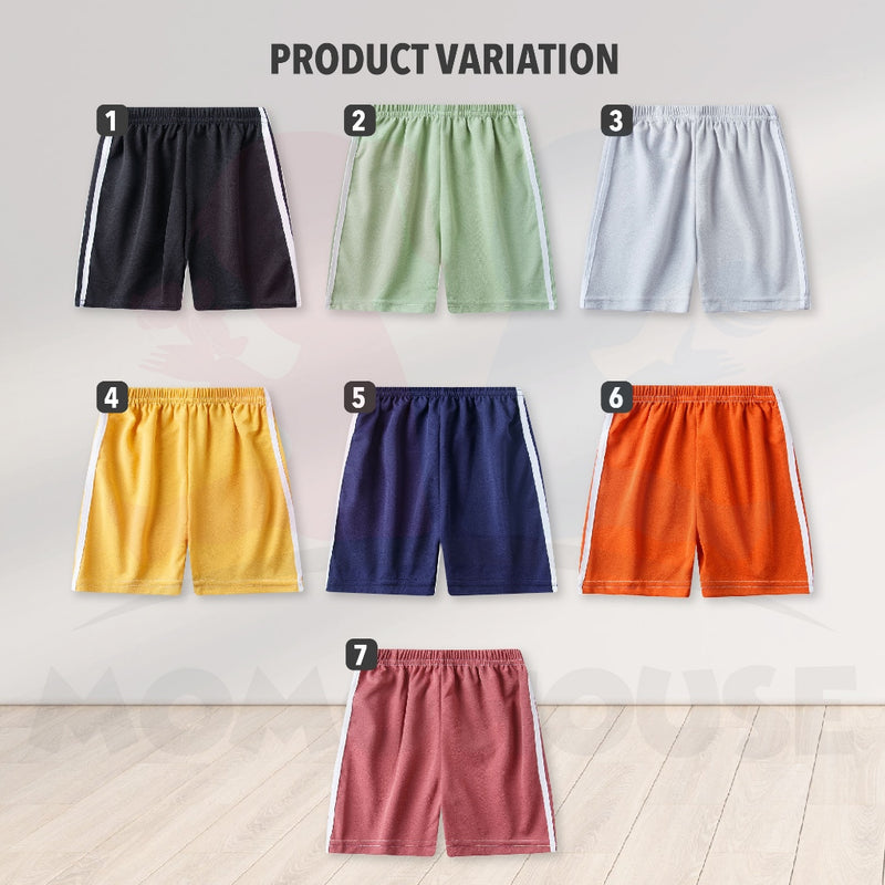 Kids Short Pants Seluar Pendek Budak Seluar Sukan Budak Sports Short Pants Unisex Seluar Budak Kids Casual Pants