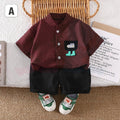 Summer Children Cotton Child Boys Girls Clothes Plaid Shirts Shorts 2Pcs/sets Infant Kids Fashion Toddler Tracksuits 0-5