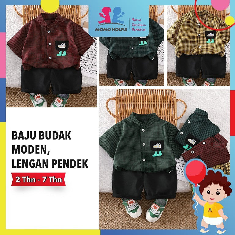 Summer Children Cotton Child Boys Girls Clothes Plaid Shirts Shorts 2Pcs/sets Infant Kids Fashion Toddler Tracksuits 0-5