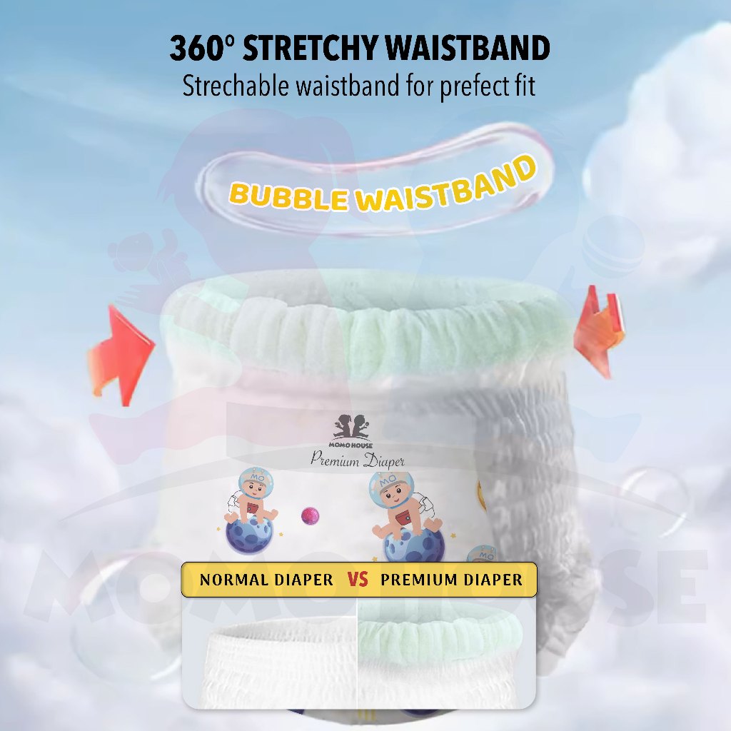 Ready Stock Baby Diaper Pants Newborn Baby Diapers Lampin Jenis Seluar Kanak-Kanak