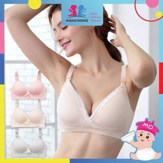 Wirefree Women Maternity Nursing Bra Breastfeeding Bras With Sponge Pad Pregnant Women Feeding Bra - Hook Design