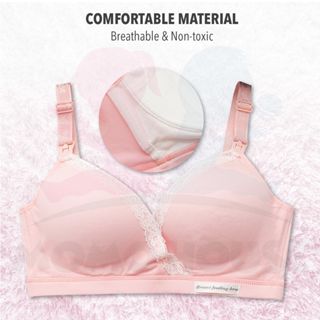 Wirefree Women Maternity Nursing Bra Breastfeeding Bras With Sponge Pad Pregnant Women Feeding Bra - Hook Design