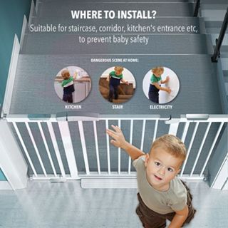 Baby Safety Gate Door Fence Baby Safety Gate Auto Lock For Gate Fit Various Size Pagar Baby