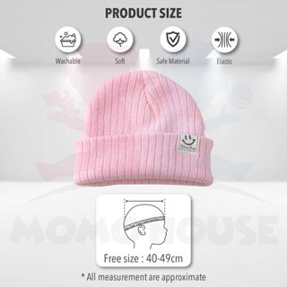 Korean Style Beanie Hat Baby Hat Snow Cap Winter Cute Baby Hat Wool Knitted Topi Budak Bayi Fashion Children Baby Cap