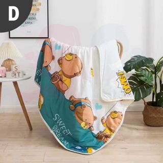 Children Cartoon Cotton Blanket Summer Cool Quilt Baby Nap Children Kids Comforter Selimut Bayi Budak