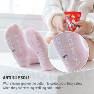 Long Stokin Panjang Baby Socks Girl Stokin Baby Girl Newborn Baby Girl's Sock Baby Long Socks Knee Socks Non Slip Socks