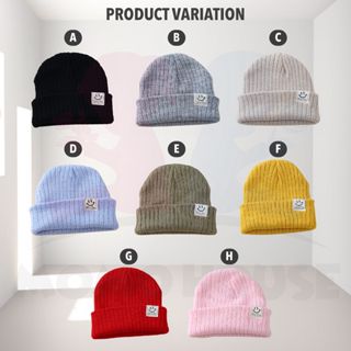 Korean Style Beanie Hat Baby Hat Snow Cap Winter Cute Baby Hat Wool Knitted Topi Budak Bayi Fashion Children Baby Cap