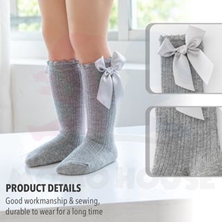 Long Stokin Panjang Baby Socks Girl Stokin Baby Girl Newborn Baby Girl's Sock Baby Long Socks Knee Socks Non Slip Socks