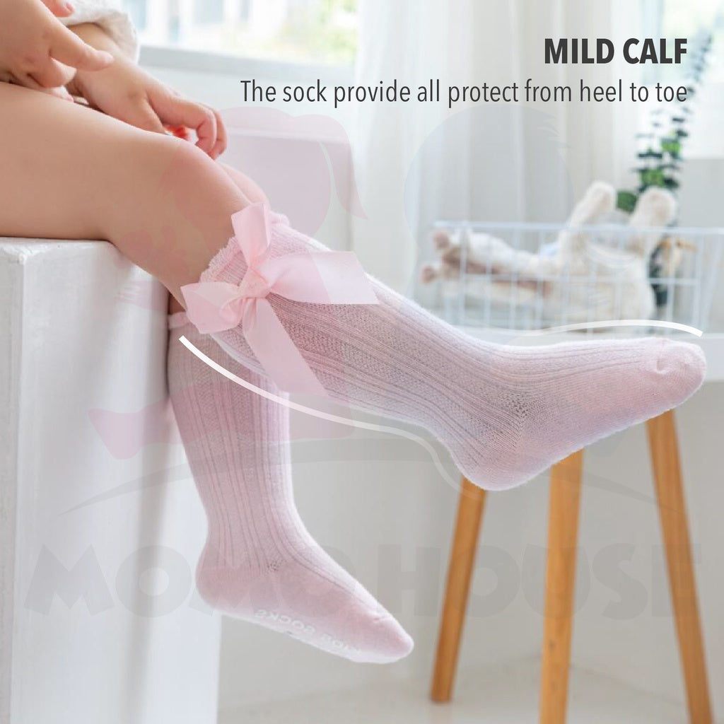 Long Stokin Panjang Baby Socks Girl Stokin Baby Girl Newborn Baby Girl's Sock Baby Long Socks Knee Socks Non Slip Socks