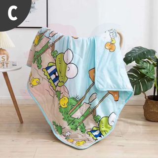 Children Cartoon Cotton Blanket Summer Cool Quilt Baby Nap Children Kids Comforter Selimut Bayi Budak