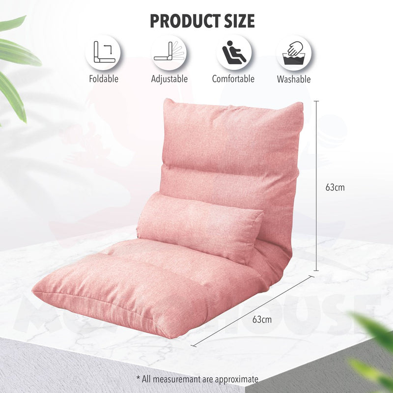 Breastfeeding Foldable Reclining Cushion Lazy Sofa Tatami Recliner Chair Adjustable Memory Foam Floor Bed