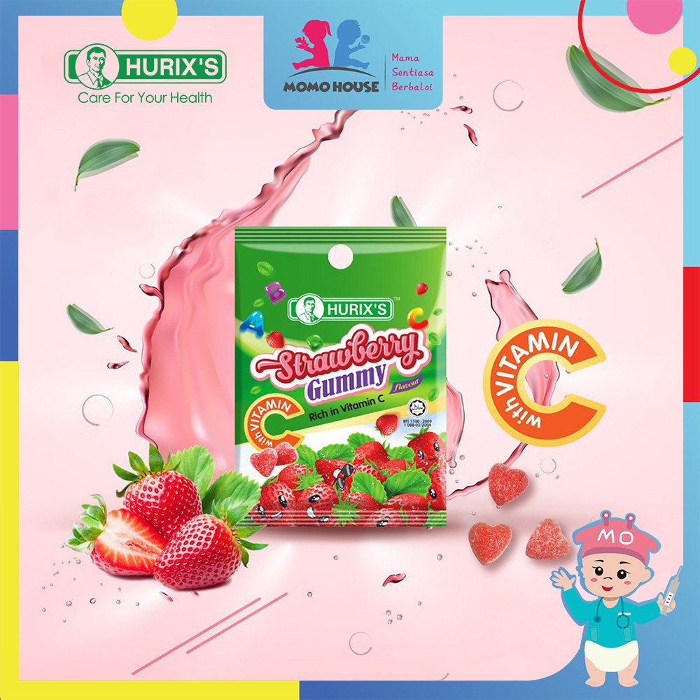 Hurix's Strawberry Gummy (with Vitamin C)