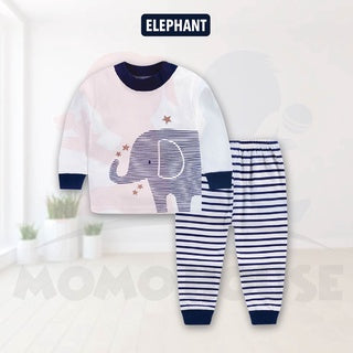 Newborn Pyjamas Baby Sleepsuit Long Sleeve Set Baju Tidur (BM003)