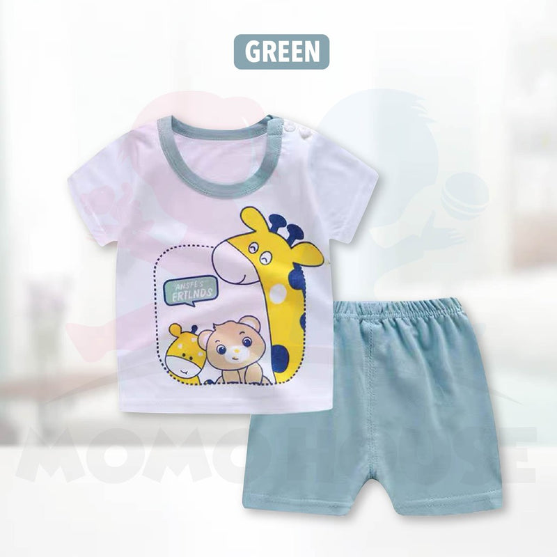 Newborn Baby T Shirt Short Sleeve Set (BM012)