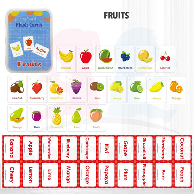 Early Learning Flash Card Kad Animal Shape Colour Body Number Alphabet Fruit Weather Kids Education