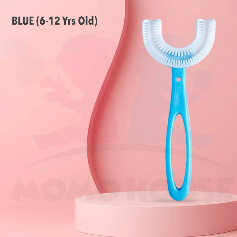 U-Shape Children Toothbrush Kid Toothbrush 360° Silicone Kids Toothbrush Gosok Gigi Kanak