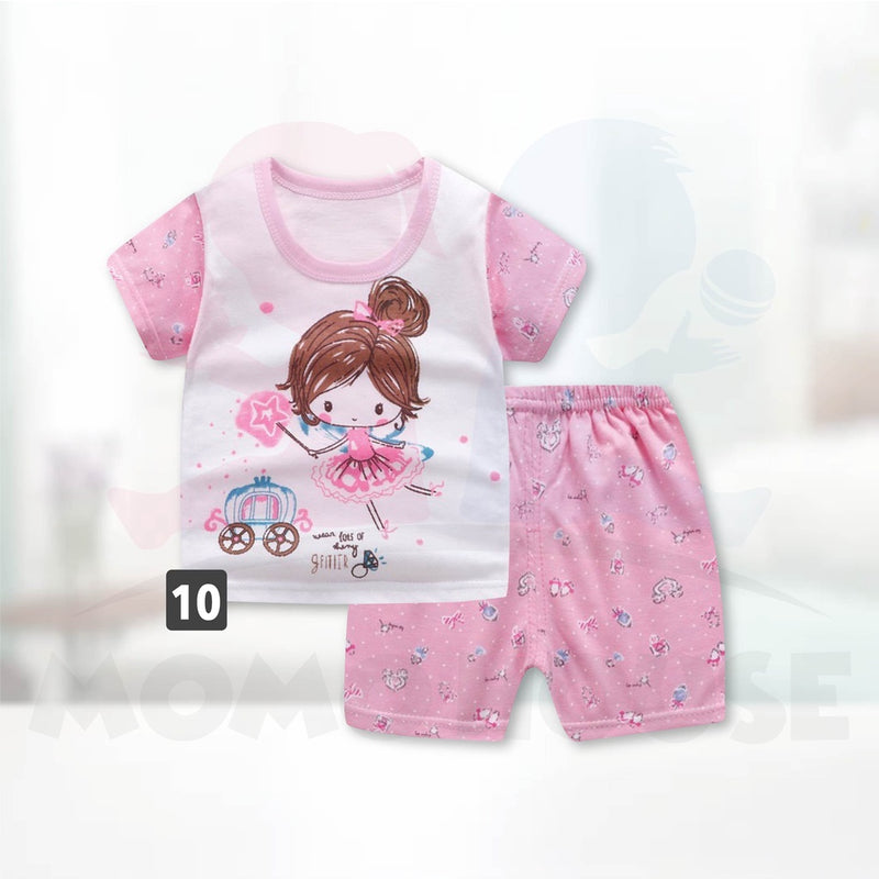 Newborn Baby T Shirt Short Sleeve Set (BM012)