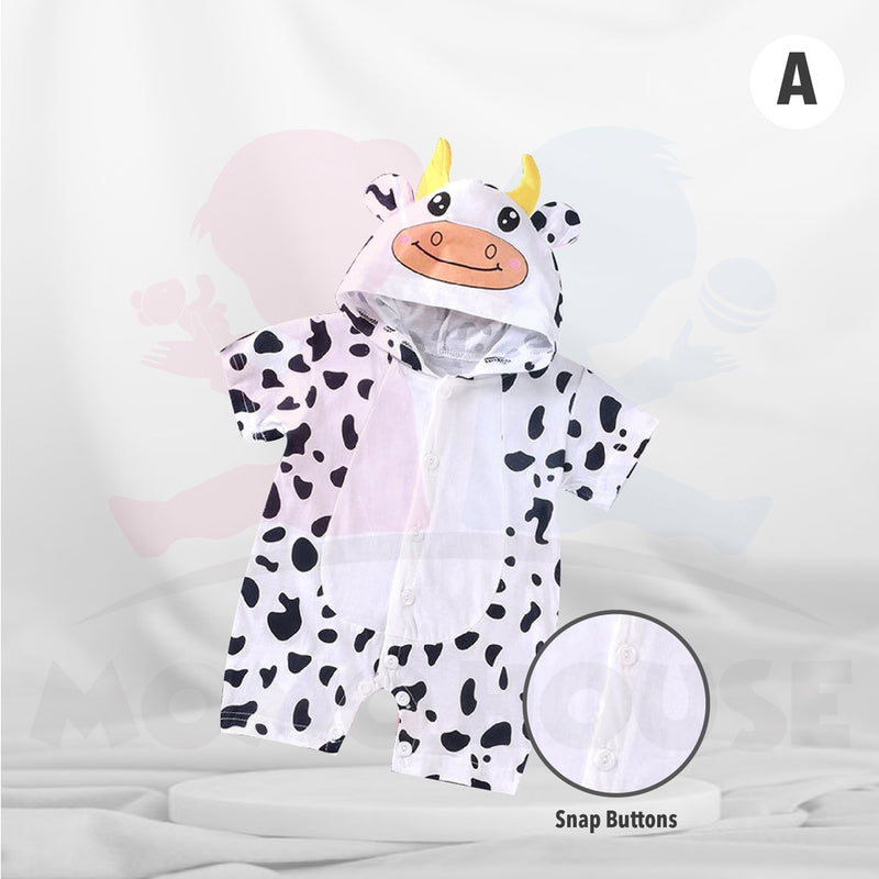 Baby Romper Jumpsuit With Hat Cute Cartoon Long Sleeve Jumpsuit With Hat Newborn Baby Boy Girl Clothing Bayi (MYB051)