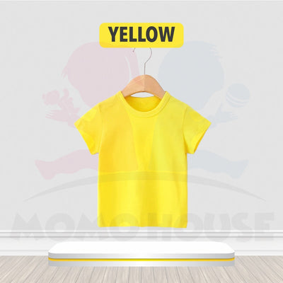 Kids T-shirt Kid s T Shirt Cotton Shirts Plain T Shirt Colour Tops Unisex Short Sleeve Tshirt Kosong Budak (MYB056)