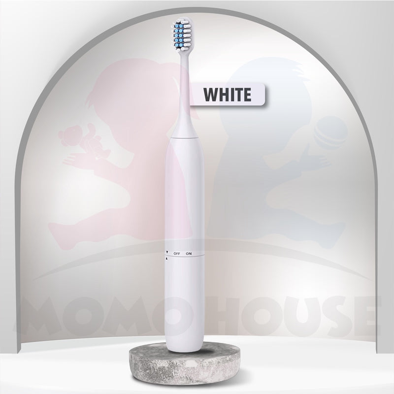 Sonic Electric Toothbrush Good For Cleansing Braces & Teeth Berus Gigi Battery IPX7 Waterproof More Vibration